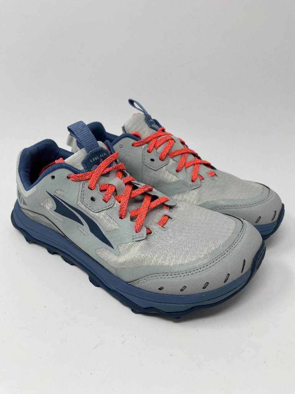 Altra Lone Peak 6 Hiking Trail Running Shoes Mens 8.5 Gray Blue Gym AL0A547L242